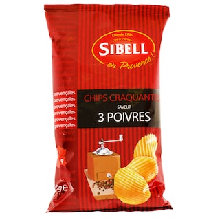 Sibell | Chips cu trei tipuri de piper 120g