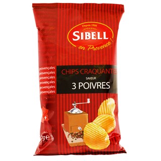 Sibell | Chips cu trei tipuri de piper 120g