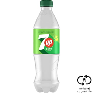 7Up | Bautura carbogazoasa cu aroma de lamaie si lime, cu indulcitori 0.5L
