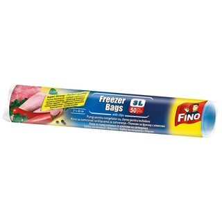 Fino | Pungi pentru congelator 3L, 50 bucati