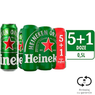Heineken | Bere blonda 5+1 x 0.5L