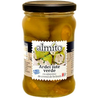 Almito | Ardei iute verde cu crema de branza 270g