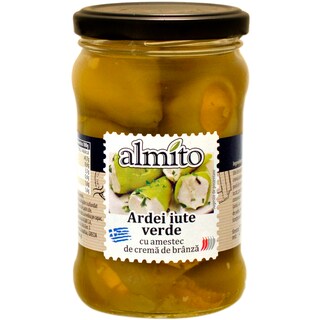 Almito | Ardei iute verde cu crema de branza 270g