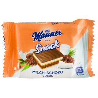 Manner | Napolitane cu ciocolata cu lapte si cocos 25g