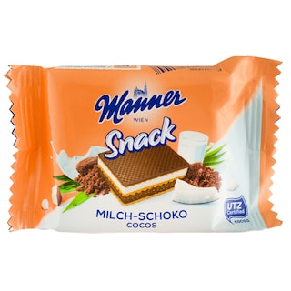 Manner | Napolitane cu ciocolata cu lapte si cocos 25g