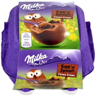 Milka | Oua de ciocolata cu crema de cacao 136g