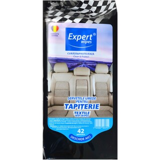 Expert wipes | Servetele umede pentru tapiterie, 42 bucati
