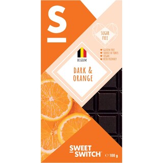 Sweet-Switch | Ciocolata neagra cu portocale 100g