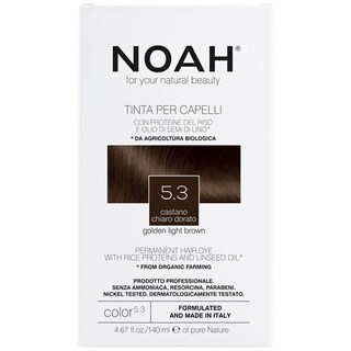 Noah | Vopsea de par fara amoniac, Saten auriu deschis 5.3