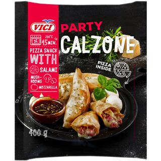 Vici | Gustari pizza cu salam afumat picant branza mozzarella si hribi 400g