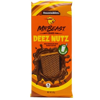 Mr Beast | Feastables | Ciocolata cu lapte si unt de arahide 60g