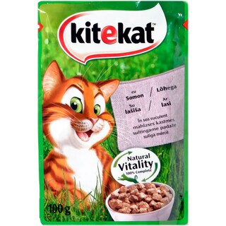 Kitekat | Hrana umeda pentru pisici adulte cu somon 100g