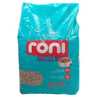 Roni | Hrana uscata pentru caini cu vita 10kg