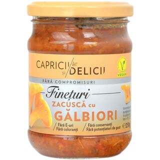 Capricii si Delicii | Zacusca cu galbiori 250g