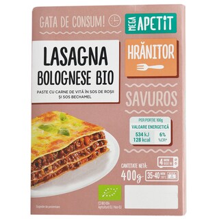 Mega Apetit | Lasagna bolognese bio 400g