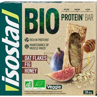 Isostar | Batoane proteice cu ovaz, smochine si miere 3x30g