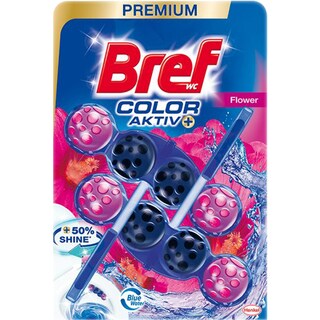 Bref | Color Aktiv | Odorizant pentru toaleta Flower 2x50g