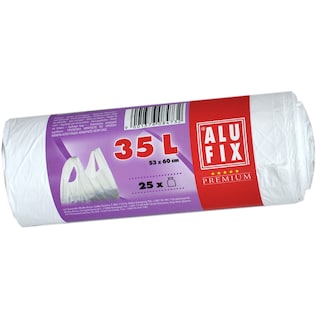 Alufix | Saci de menaj cu maner 35l 25 bucati