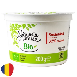 Nature's Promise Bio | Smantana bio 32% grasime 200g