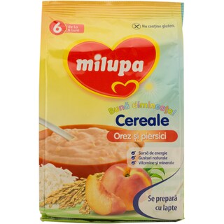 Milupa | Buna dimineata | Cereale cu orez si piersici 180g