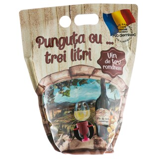 Punguta cu 3 litri | Vin de tara romanesc alb 3l