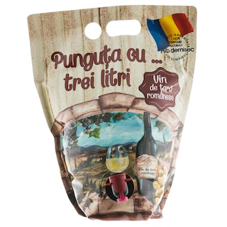 Punguta cu 3 litri | Vin de tara romanesc alb 3l