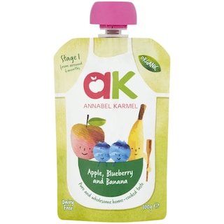 Annabel Karmel | Piure pentru copii cu mere,afine si banane bio 100g