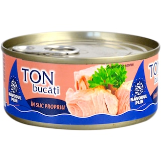 Navodul Plin | Ton bucati in suc propriu 160g