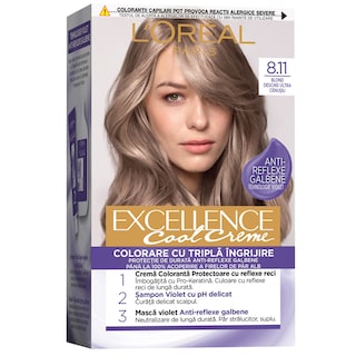 L'Oreal Paris | Excellence | Vopsea de par Ultra Ash light blonde 8.11