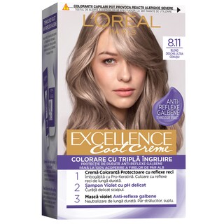 L'Oreal Paris | Excellence | Vopsea de par Ultra Ash light blonde 8.11