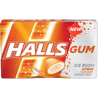 Halls | Guma de mestecat cu aroma de mandarine 18g