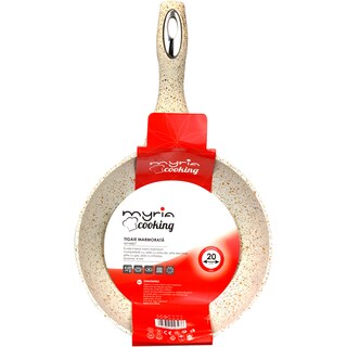 Myria | Tigaie marmorata crem MY4407, 20 cm