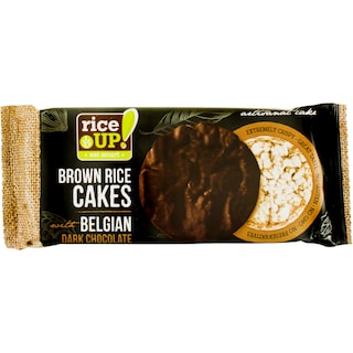 Rice Up | Rondele din orez cu ciocolata belgiana neagra 90g