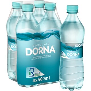 Dorna | Izvorul Alb | Apa minerala naturala plata 4x500ml