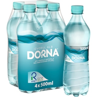 Dorna | Izvorul Alb | Apa minerala naturala plata 4x500ml