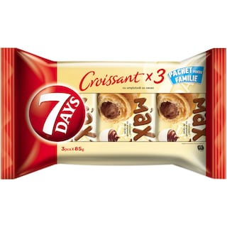 7Days | Max | Croissant cu crema de cacao 3x85g
