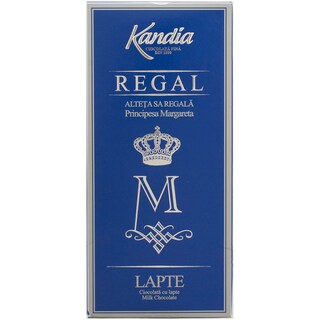 Kandia | Regal | Ciocolata cu lapte, cu lapte Alteta sa Regala Principesa Margareta 85g