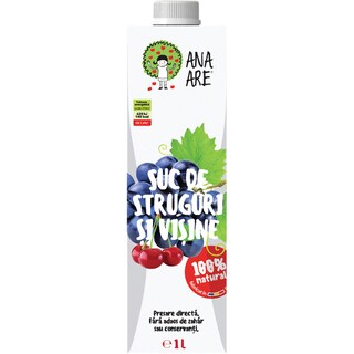 Ana Are | Suc de struguri si visine 1l