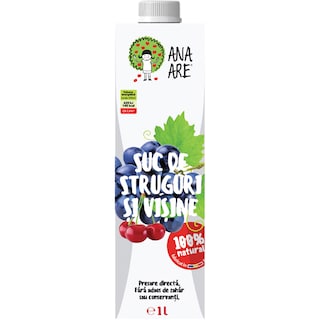 Ana Are | Suc de struguri si visine 1l