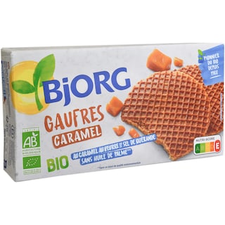 Bjorg | Gaufre cu caramel, unt si sare Guerande 175g
