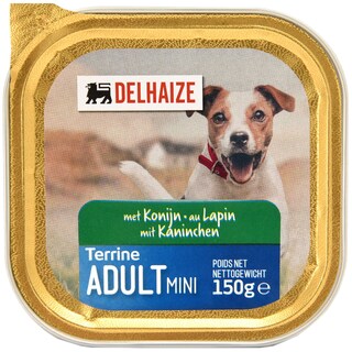 Delhaize | Hrana umeda pentru caini cu carne de iepure conserva 150g