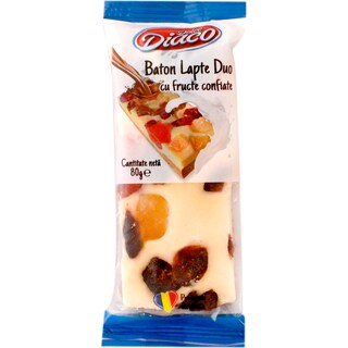 Dolce Diaco | Baton din lapte duo cu fructe confiate 80g
