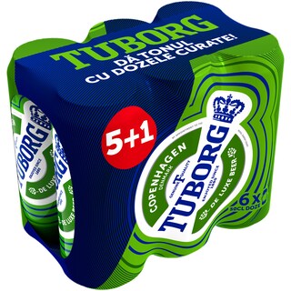 Tuborg | Bere blonda  5+1x0.5L