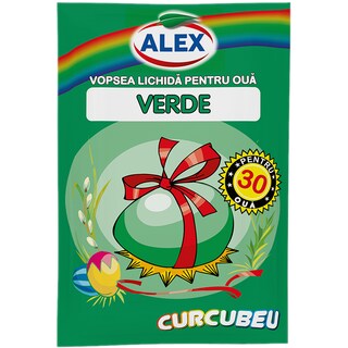 Alex | Vopsea lichida 30 oua verde 10ml