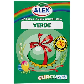 Alex | Vopsea lichida 30 oua verde 10ml