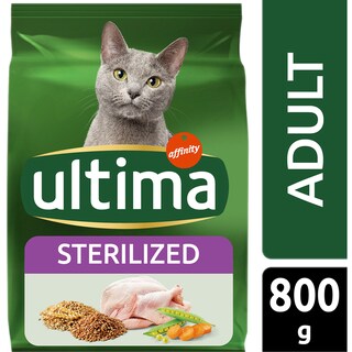 Ultima | Hrana uscata cu pui pentru pisici adulte sterilizate 800g