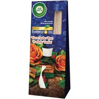 Air Wick | Odorizant camera cu betisoare de ratan Warm Amber Rose