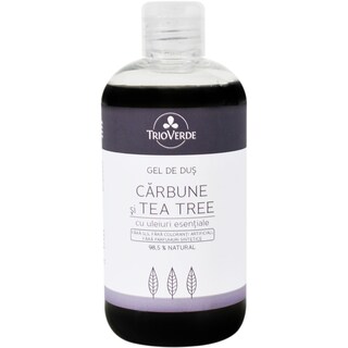 Trio Verde | Gel de dus cu carbune si tea tree 300ml