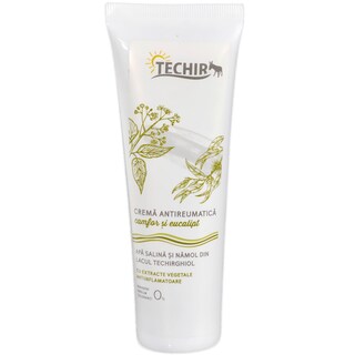 Techir | Crema pentru masaj antireumatic cu eucalipt si camfor 125ml