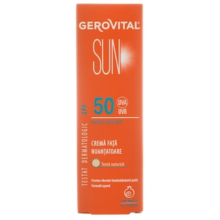 Gerovital | Sun | Crema nuantatoare pentru fata, SPF50 50ml